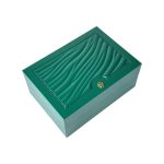 Premium Rolex watch box set closed green presentation box